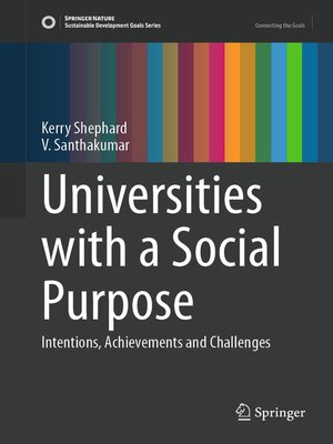 cover image of Universities with a Social Purpose